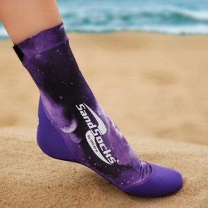 Purple Galaxy Sand Socks, Size M